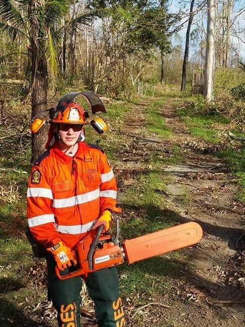 Tyler Williams started volunteering with the SES as a way to learn new skills and has now been there for eight years. Picture: Supplied