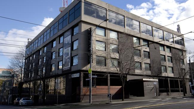 One of Melbourne’s quarantine hotels, the Rydges on Swanston. Picture: NCA NewsWire / David Geraghty