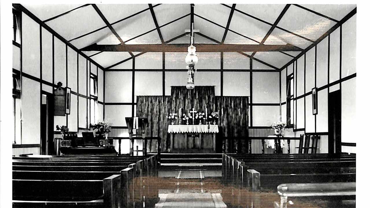 Interior of St John&#39;s Church, Surat, taken shortly after the it was rebuilt in the last 1930s. Picture: Contributed