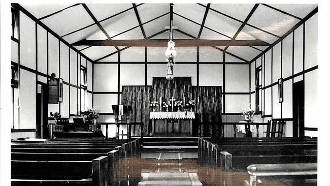 Interior of St John&#39;s Church, Surat, taken shortly after the it was rebuilt in the last 1930s. Picture: Contributed