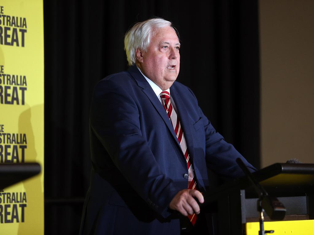 Clive Palmer claims his song did not breach copyright. Picture: Richard Gosling.