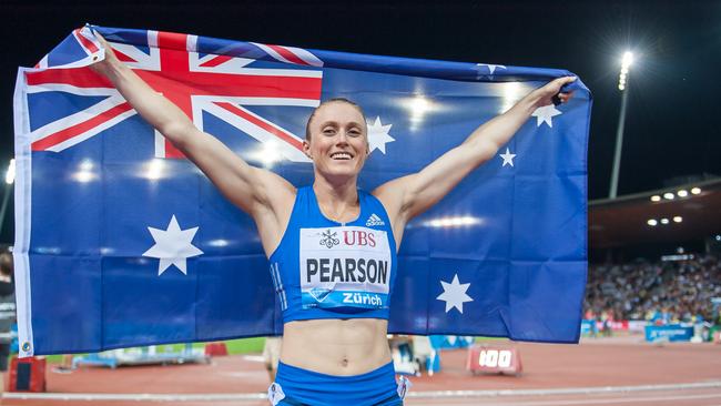Sally Pearson has secured a 100m A-qualifying time for the Commonwealth Games. Picture: Getty Images