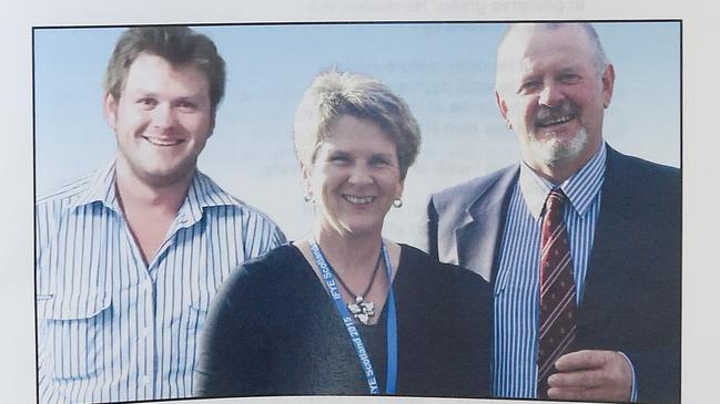 A photo from the service booklet from the family’s funeral. Picture: Naomi Jellicoe