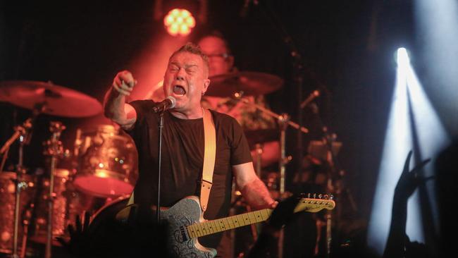 Jimmy Barnes performing at his concert at the Darwin Ski Club. Picture: Glenn Campbell