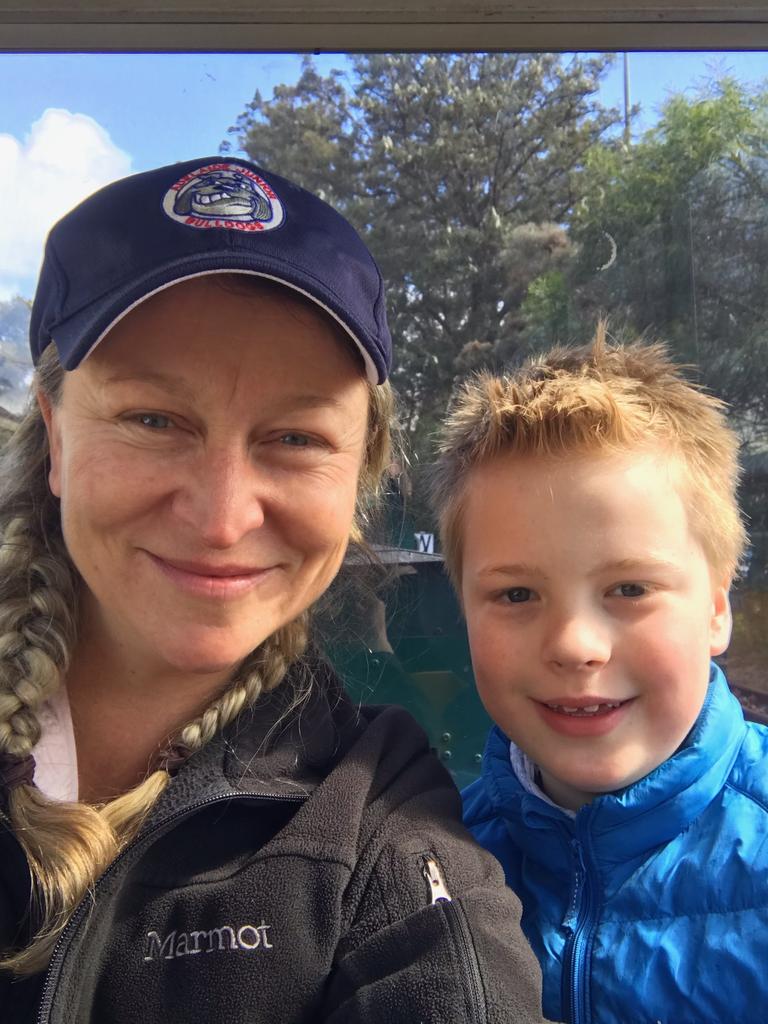 Holly Myers with her son Huckleberry. Picture: Supplied