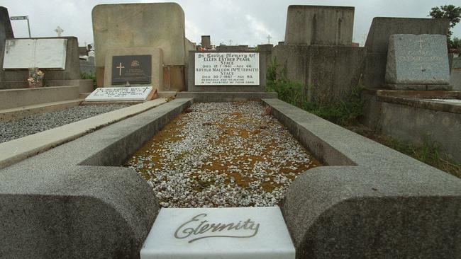 Arthur Stace’s grave in Sydney features the word “Eternity”. Picture: Glenn Dickerson.