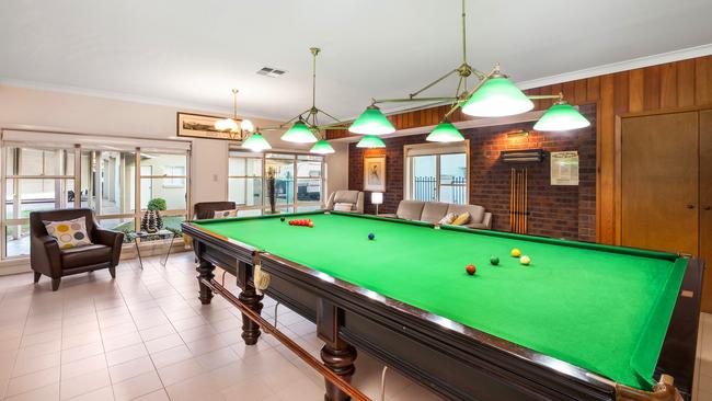 The games room is a relatively recent addition to the home.