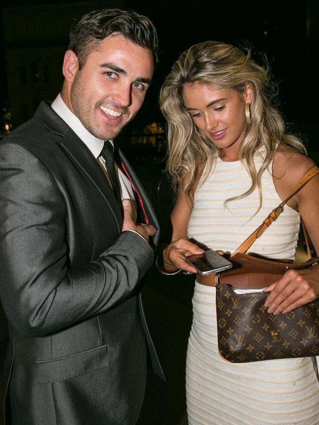 Davey at the 2015 Maxim Awards, where he was snapped with former Bachelor contestant Zilda Williams.