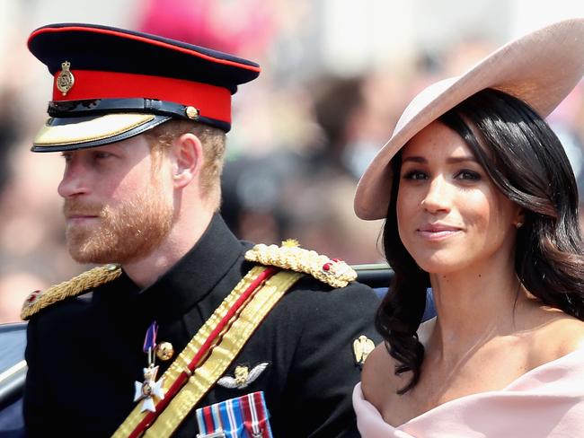 The out of favour Sussexes won’t play a large role in the Queen’s Platinum Jubilee celebrations. Picture: Getty Images