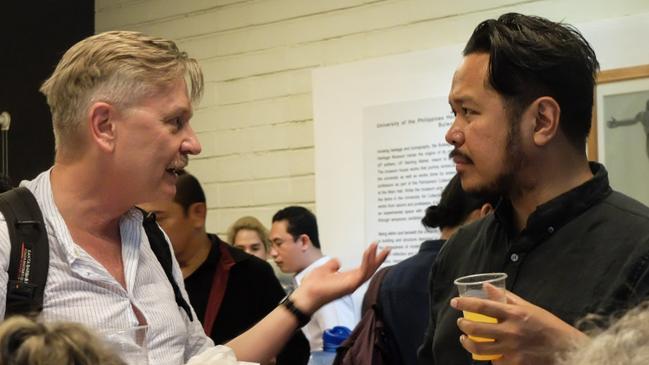 Blacktown Arts Program co-ordinator Paschal Berry (right) at the Performance Curators Initiatives Symposium in the Philippines.