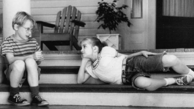 Cute kids ... Anna Chlumsky in a scene from My Girl with Macaulay Culkin. Picture: Columbia Pictures