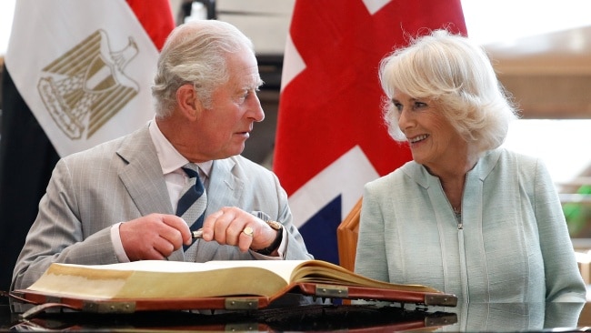 The Prince of Wales and Duchess of Cornwall were "touched" by the Queen's words. Picture: Getty Images