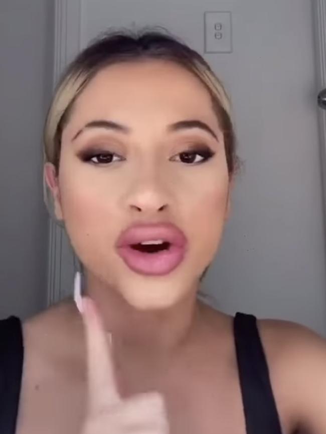 Alyssa Sinacori’s TikTok challenge attempt was shared by a well-known meme page. Picture: TikTok/Alyssa Sinacori