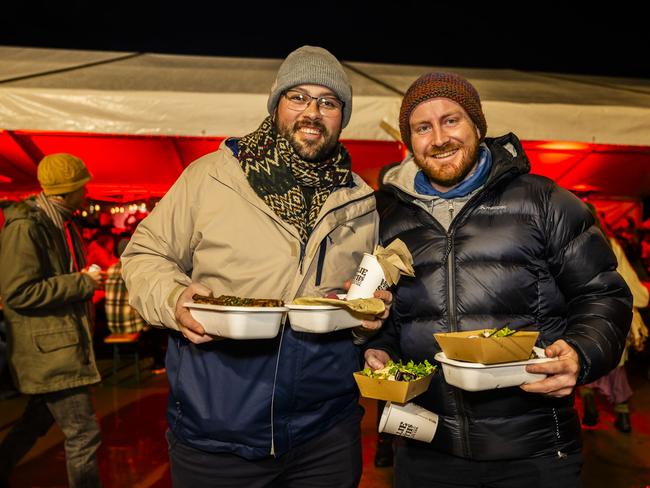Willie Smith's Midwinter Festival Huonville - Gareth Coffee and Malo Leseigneur. Picture: Caroline Tan