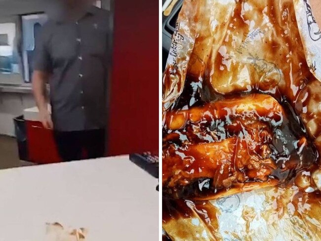 KFC manager explodes at customer. Picture: Supplied