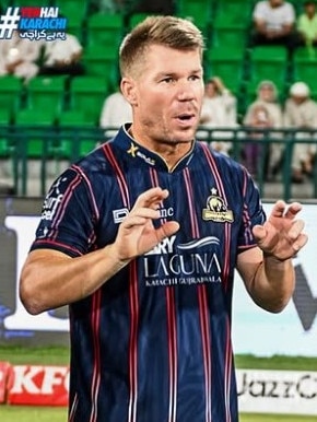 David Warner is playing in the Pakistan Super League. Photo: Instagram.