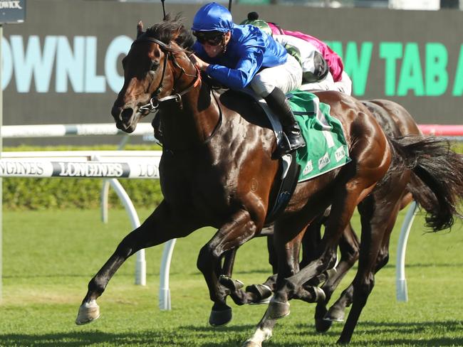 SYDNEY, AUSTRALIA - FEBRUARY 11: James Mcdonald riding James Mcdonald wins Race 8 TAB Apollo Stakes during the Inglis Millennium Day - Sydney Racing at Royal Randwick Racecourse on February 11, 2023 in Sydney, Australia. (Photo by Jeremy Ng/Getty Images)