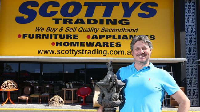 Scottys Trading Post owner Murray Alderson pictured at the new Bundall store. Picture: Glenn Hampson