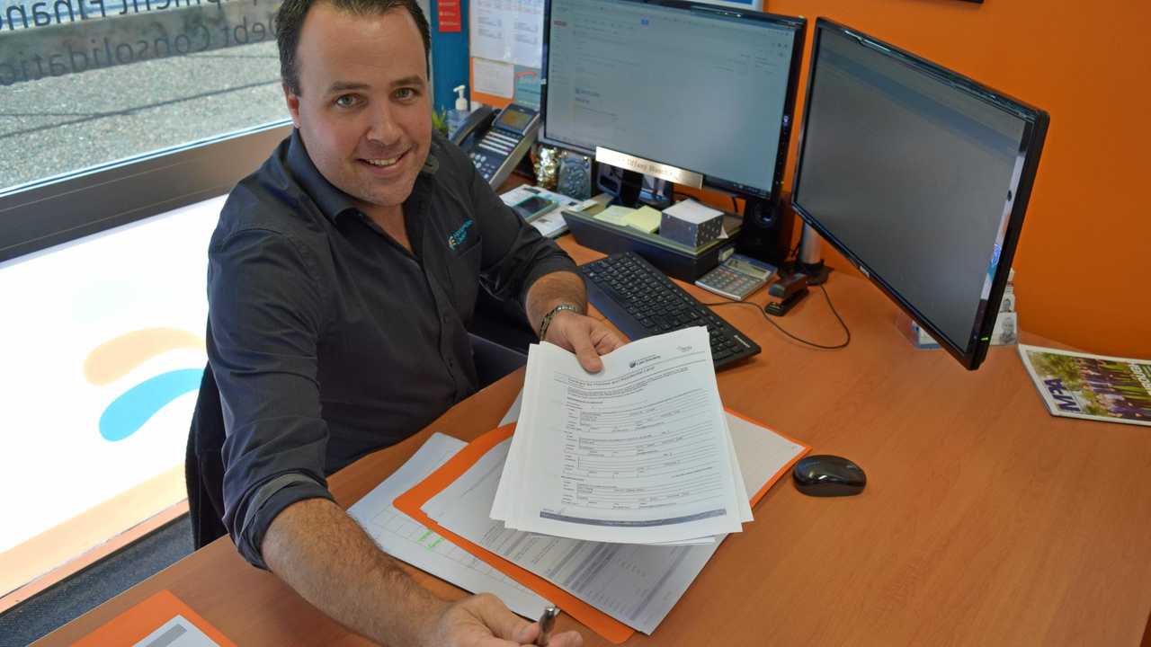 Mortgage Choice Mackay broker Ben Phillips says enquiries had doubled in the past six months. Picture: Campbell Gellie