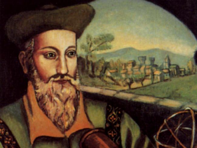 Painting of French astrologer doctor Michel de Nostradamus.