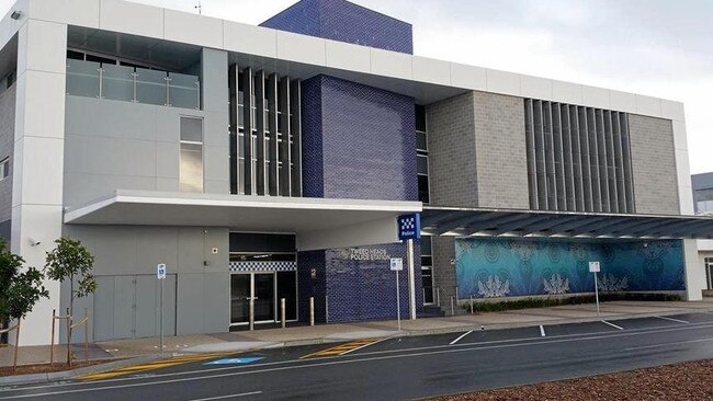 It’s alleged the brazen car theft occurred just down the road from Tweed Heads Police Station.