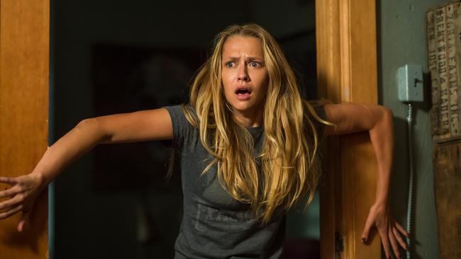 Aussie Teresa Palmer in a scene from Lights Out. Picture: Warner Bros