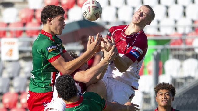 Meninga Cup action, Wynnum Manly Seagulls vs Redcliffe Dolphins. Picture: Renae Droop