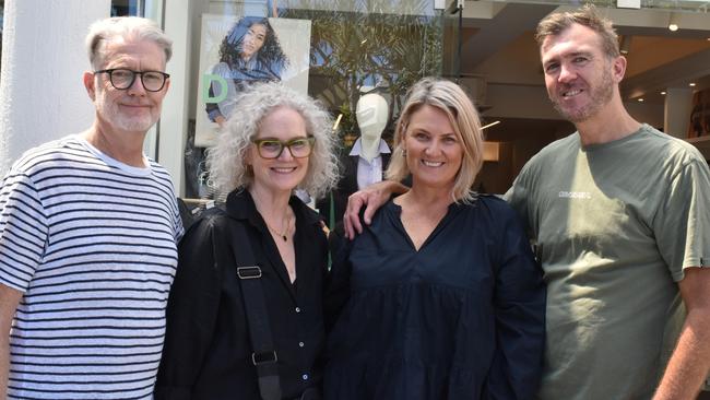 Andrew and Gai Thompson with Bec and Michael Payne. Picture: Letea Cavander