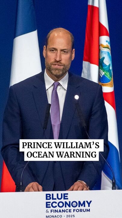 'Clock is ticking': Prince William joins quest to protect world's oceans