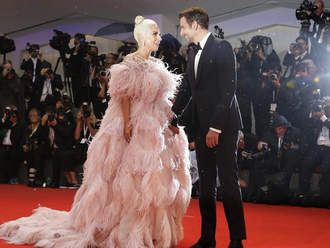 All eyes were on Lady Gaga and Bradley Cooper on the red carpet in Venice. Picture: AP / Kirsty Wigglesworth