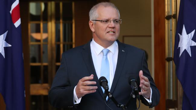 In calling the election the way he did, Scott Morrison took a leaf out of Howard’s book. Picture: Adam Taylor/News Corp Australia