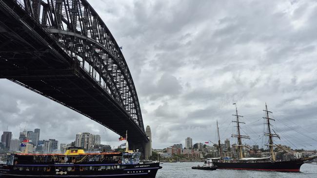 Sydney Harbour Bridge looked spectacular on Sunday. Picture: Instagram