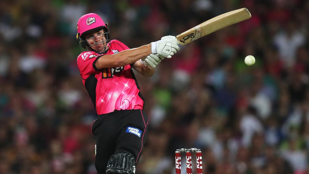 Moises Henriques in action for the Sydney Sixers. Picture: Brett Costello