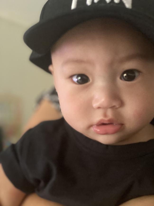 Lebron Emmanuel James and his chubby cheeks. Picture: Francis