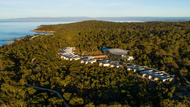 The iconic Saffire Hotel in Tasmania