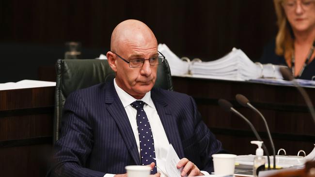 Premier Peter Gutwein during question time in State Parliament. Picture: Zak Simmonds