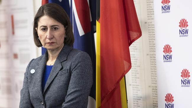 Gladys Berejiklian says no disciplinary action will be taken against anyone involved in the decision-making surrounding the Ruby Princess. Picture: Getty Images