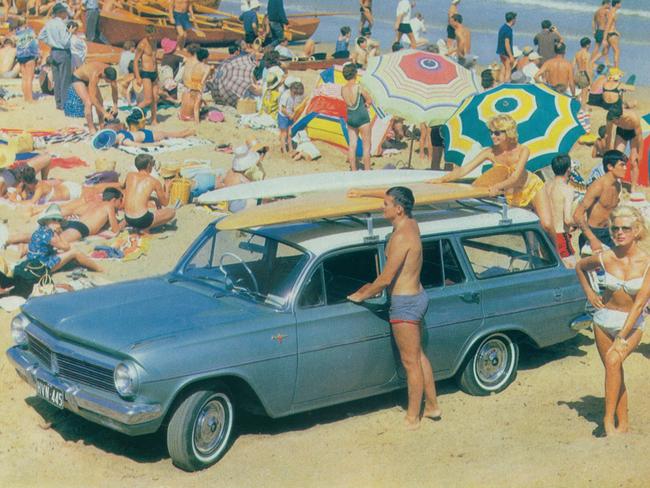 EH Holden advertisement  from First world surfing titles 1964 Courtesy Manly Library and GM Holden LTD