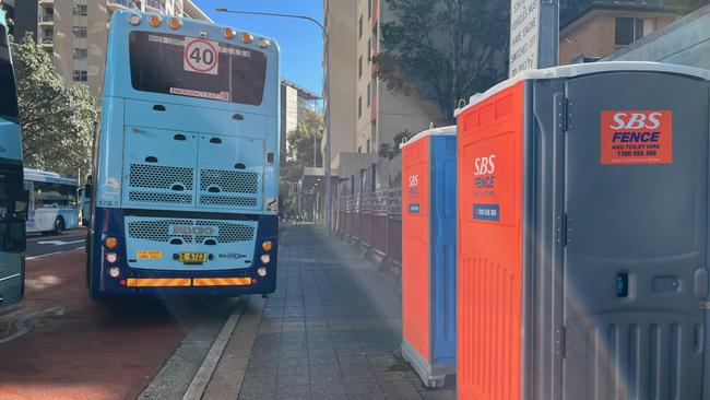 The kind of toilets being used by bus drivers in a brand new layover station built to replace old facilities in Seven Hills. Picture: Supplied