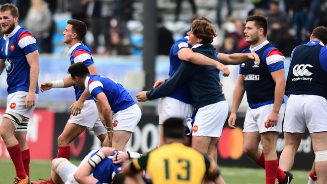 France celebrates their World Rugby U20 Championship win. Pic: Getty Images