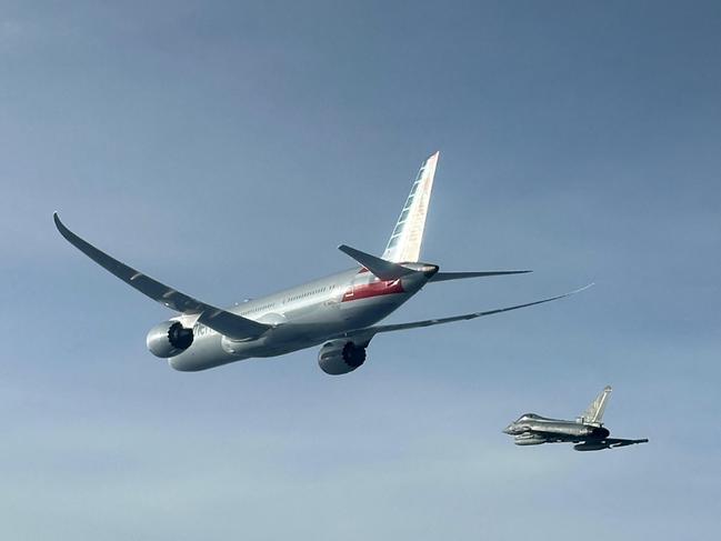 The flight landed safely in Rome. Picture: AP