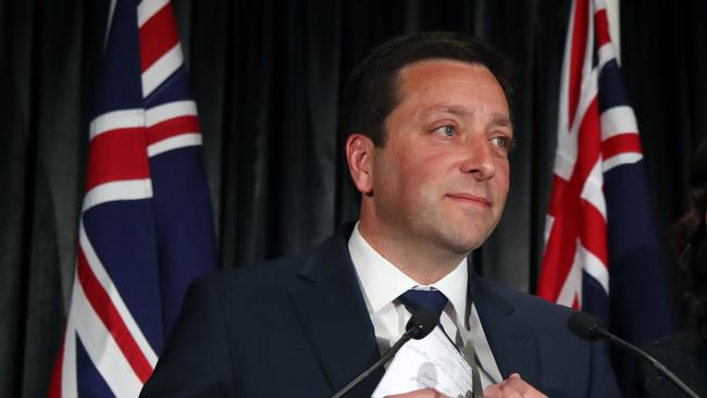 Matthew Guy has strong feelings about Canberra. Picture: AAP