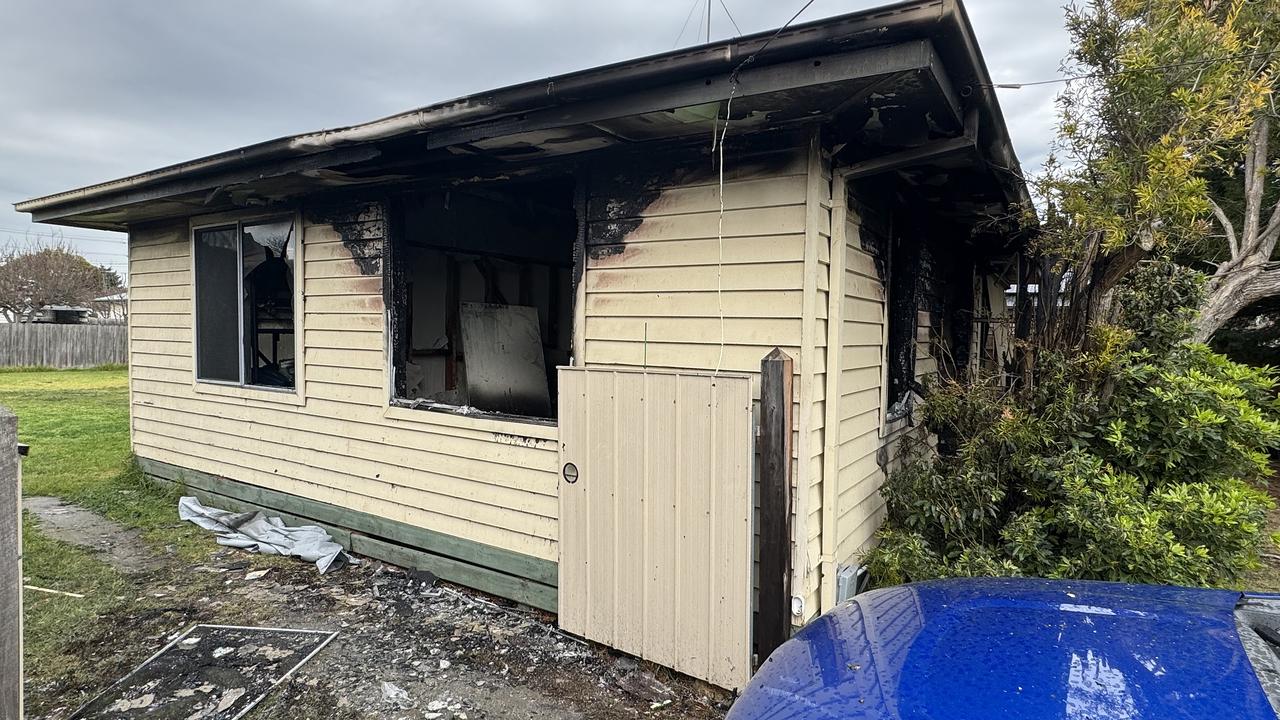 A house fire in Bellbird Ave. Picture: Alison Wynd.