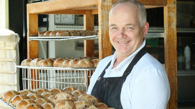 Owner and baker at Brewbakers Richard Cotton had been baking since 1990. Picture: Jono Searle