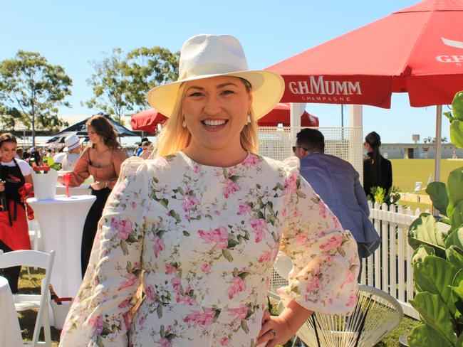 POP UP POLO BUNDABERG 2021: Johanna Dobson ready for a wonderful day at the polo.