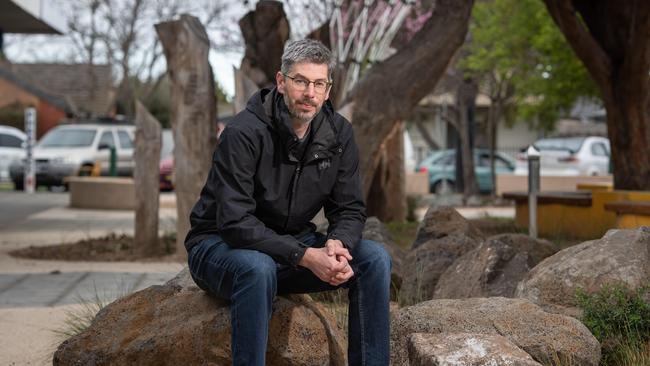 Simon Reeves from Norlane Community Initiatives in Labuan Square, Norlane. Picture: Brad Fleet