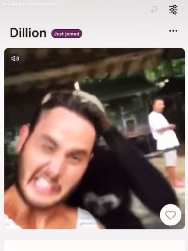 The clip shows a monkey pulling his hair … Picture: TikTok