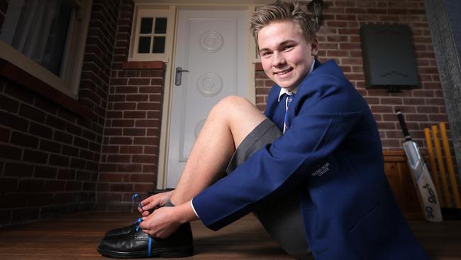 15-year-old Luke Williams has been nominated for a Pride of Australia Medal in the Young Leader category for his efforts in setting up his own charity called Lend a Hand to Hugo. Luke with his new shoe laces to raise money and awareness for his charity.