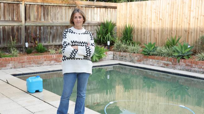 At least five properties including Katie Rodwell’s home were flooded with sewerage when a pipe burst on Wyadra Ave, Freshwater. Picture: Tim Hunter