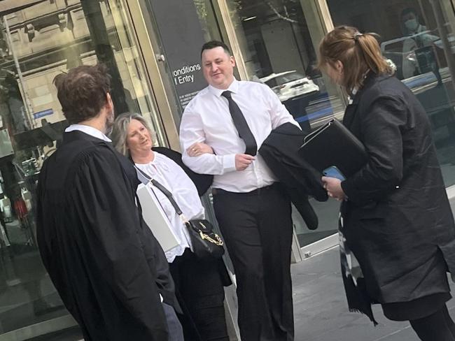 Dwayne O’Connell was supported in court by his mother and legal team.